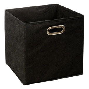 Panier tissu 31x31cm "Mix N' Modul" noir