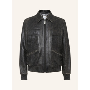 PHILIPP PLEIN Leather Bomber