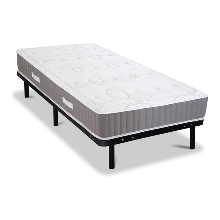 Ensemble Matelas Intuition avec sommier en métal