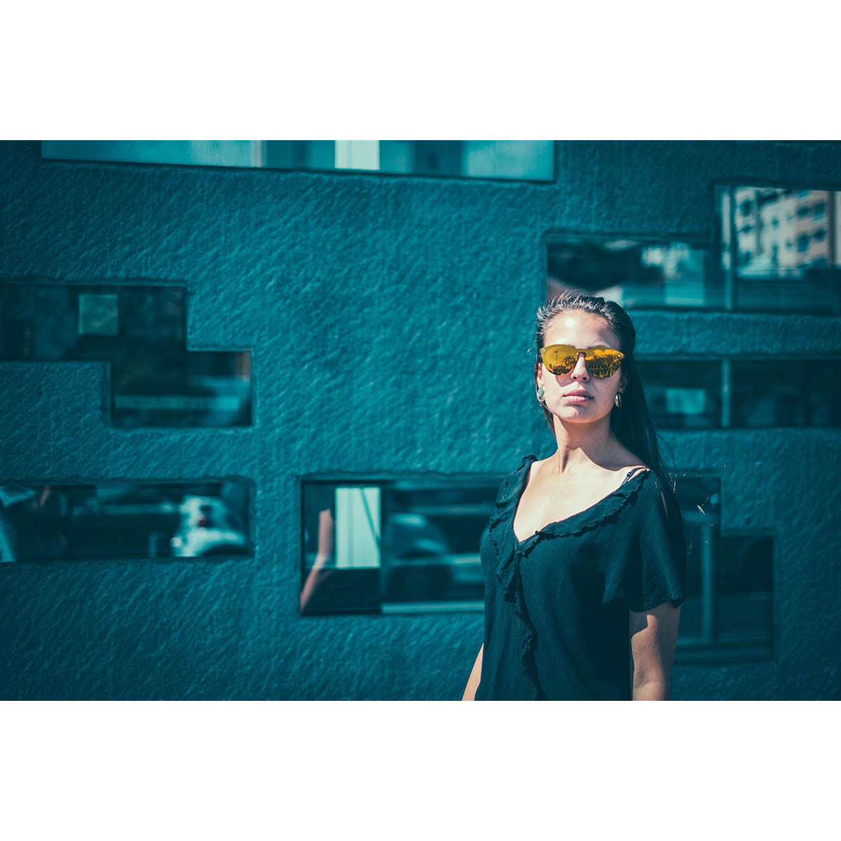 Gafas de sol PALO ALTO RIGA - Mate demi marrón / Plana revo dorado