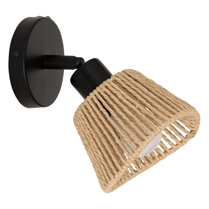 Applique murale plafonnier Myha beige 10x10cm