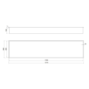 Aurum Niche de Douche à encastrer, Acier Inoxydable 304, 120x28x10cm, Cuivre brossé PVD (SATAURN12128BRG)