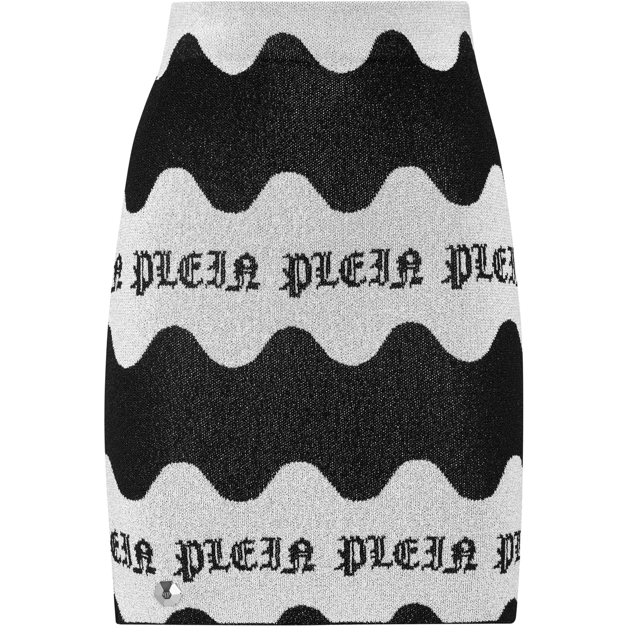 PHILIPP PLEIN Knit Short Skirt WAVE