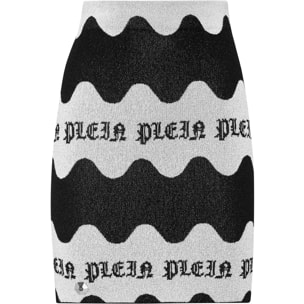 PHILIPP PLEIN Knit Short Skirt WAVE