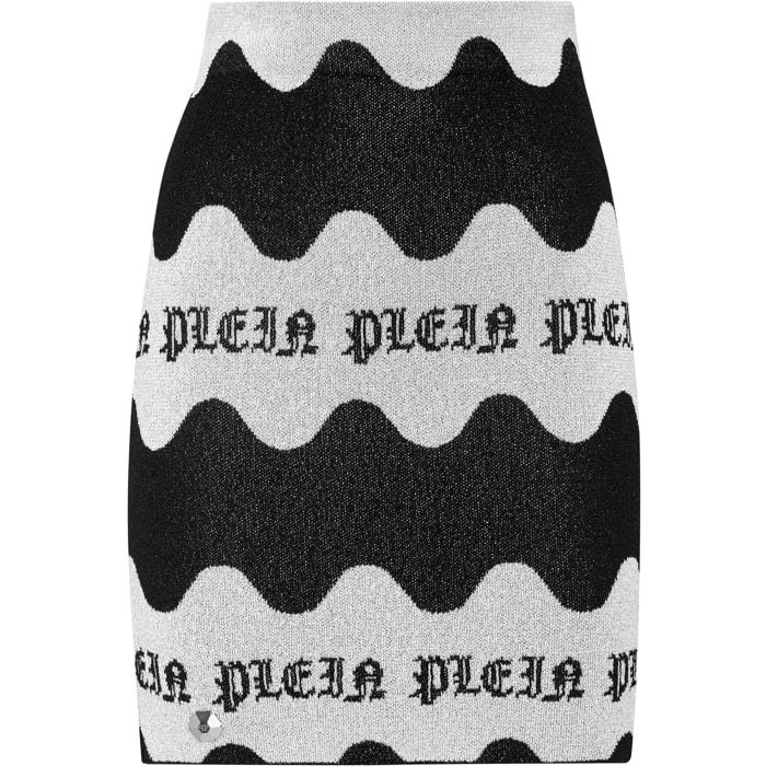 PHILIPP PLEIN Knit Short Skirt WAVE