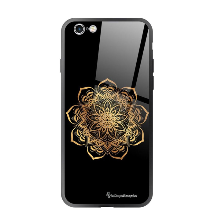Coque iPhone 6/6S Coque Soft Touch Glossy Mandala Or Design La Coque Francaise