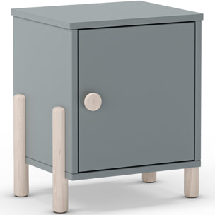 Table de chevet enfant 1 porte en bois - BASTIEN
