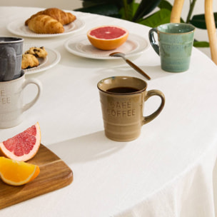 Mug à café beige 20cl