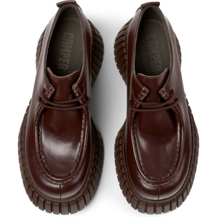 Zapatos de cordones - CAMPER BCN - Marron - Cuero liso