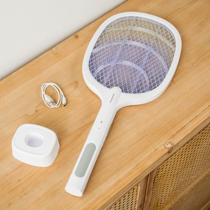 Racchetta Uccidi Insetti Ricaricabile con Luce UV 2 in 1 Elecfly InnovaGoods