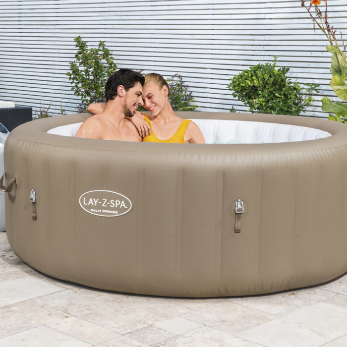 Bestway Spa gonflable rond Lay-Z-Spa Palm Springs AirJet 4-6 personnes