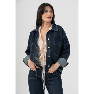 Kocca - Giacca denim over strutturata Donna