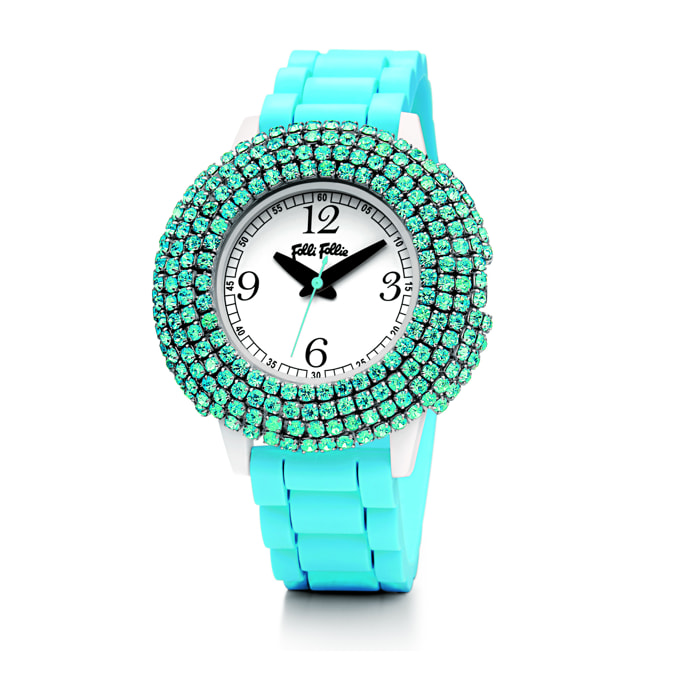 Reloj Folli Follie WF1P010ZPN Mujer Analogico Cuarzo con Correa de Silicona