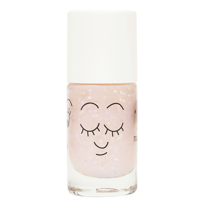 Fairytales - Coffret Vernis Rose Transparent Paillettes + Brillant à Lèvres Framboise