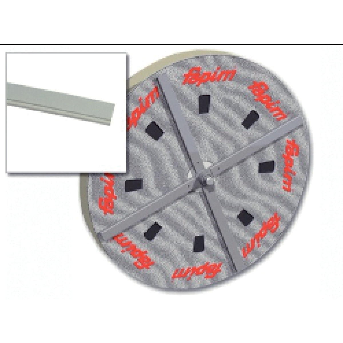 Tringle polyamide 1683 FAPIM pour galiplus 2/3/4 pour machine FP13/FP14 - Noire - le mètre - 1683-88