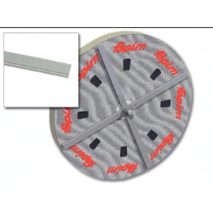 Tringle polyamide 1683 FAPIM pour galiplus 2/3/4 pour machine FP13/FP14 - Noire - le mètre - 1683-88