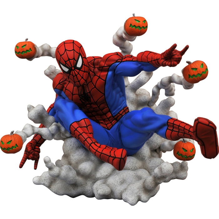 Marvel Gallery Statua Spider-Man con Bombe di Zucca 17 cm Diamond Select