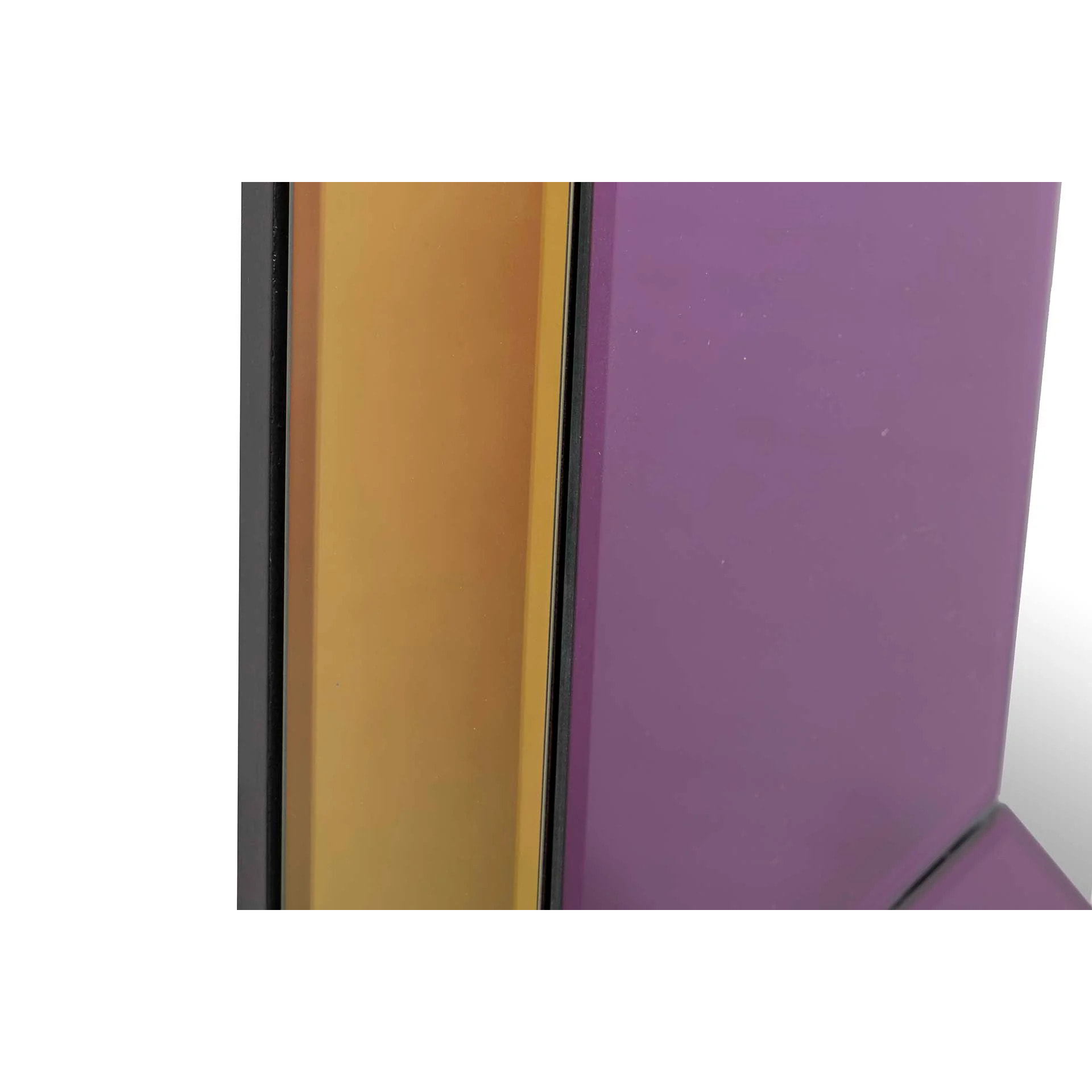 Espejo Pared Morado Amarillo Vidar 80x5x80 Cm