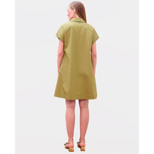 Abito camicia a maniche corte