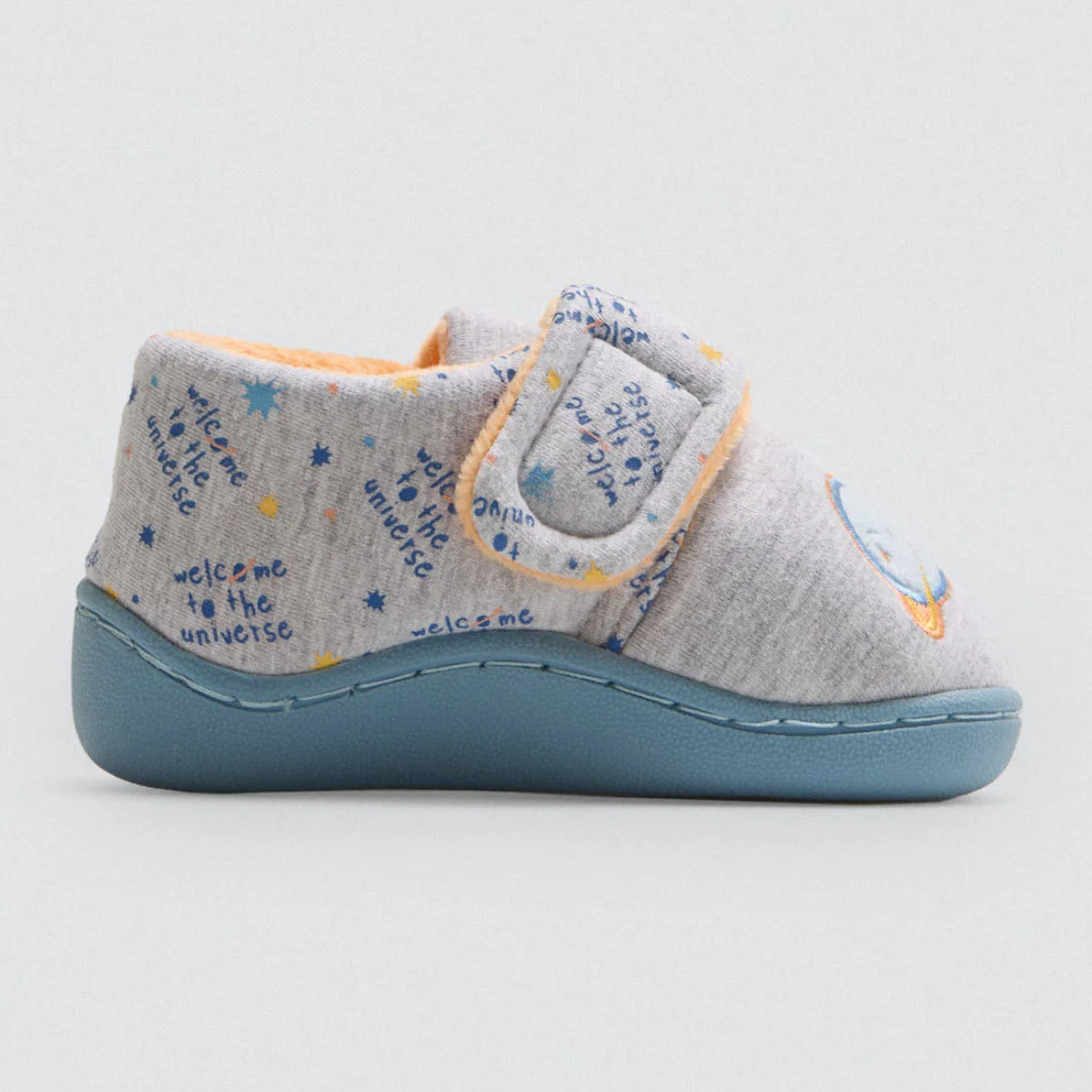 Pantofole per neonato con stampa cosmica