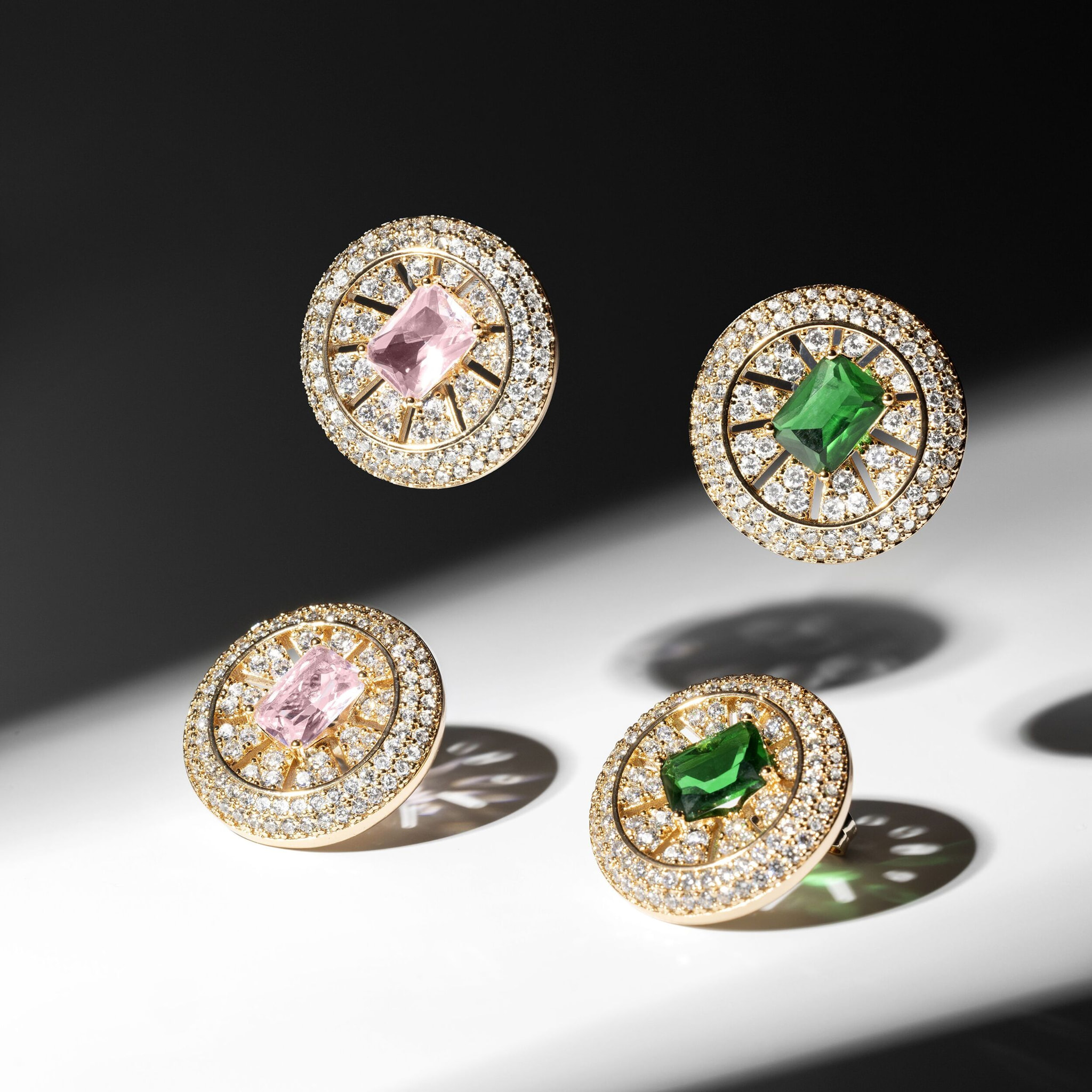 Pendientes Lux by Lux acabados en oro rosa 18k