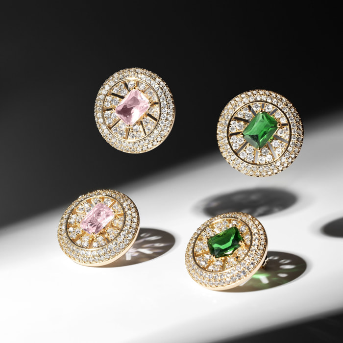Pendientes Lux by Lux acabados en oro rosa 18k