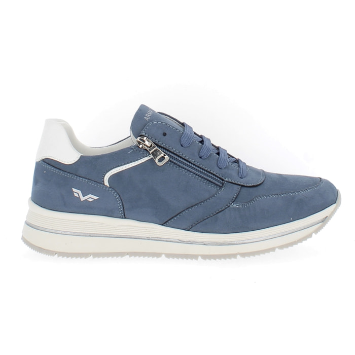 Armata di Mare Scarpe Donna Sneakers Casual con Zip Laterale AMD SS31H07 Blue