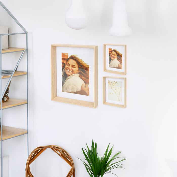 Marco de fotos de MDF y cristal