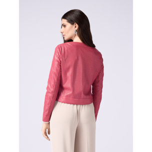 Oltre - Chaqueta corta calada - Rojo