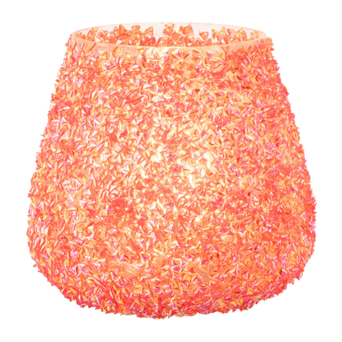 J-Line bougeoir - verre - orange - small
