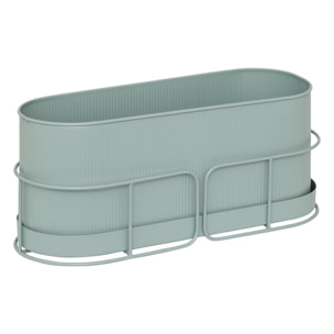 Jardinera Aze 47 x 18 x 20,5 cm metal verde celadón