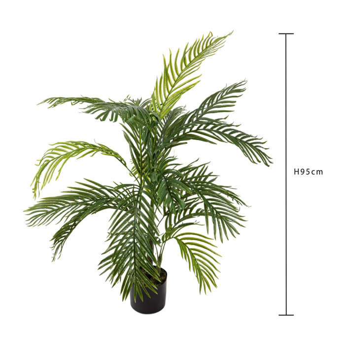 Areca Palm Con Vaso - Pezzi 1 - 80X120X80cm - Colore Verde - Bianchi Dino - Piante Artificiali