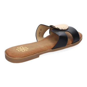 Sandalia Planas de Mujer, Comodas y Elegantes con Diseño Moderno con Adorno en la Pala