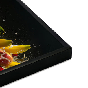 Affiche encadrée composition fruits Affiche + cadre en métal - Noir