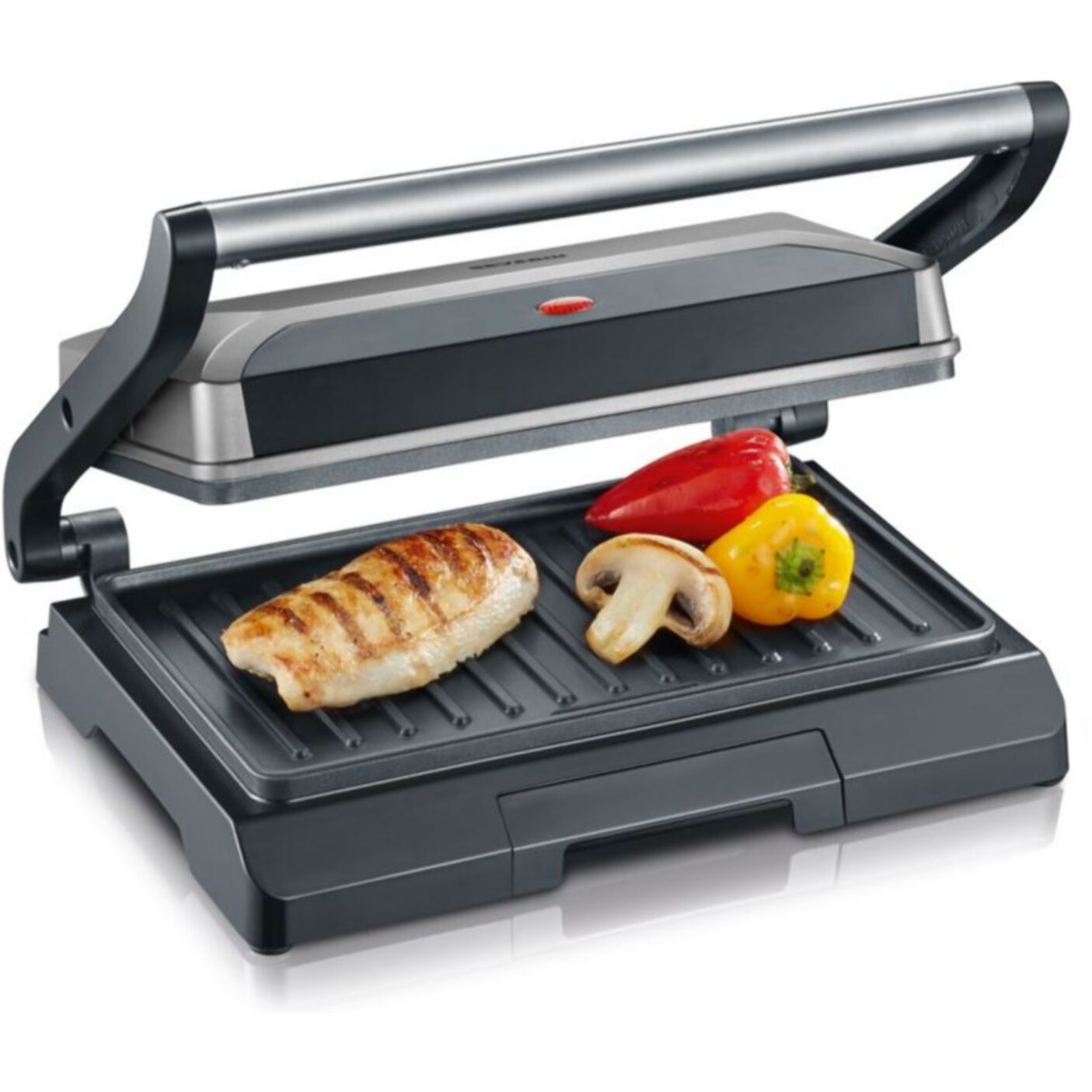 Grille-viande SEVERIN KG 2394 gris, 23x14.5 cm