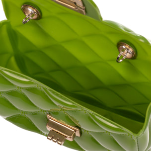 Villafalletto mini borsa a mano in PVC lucido