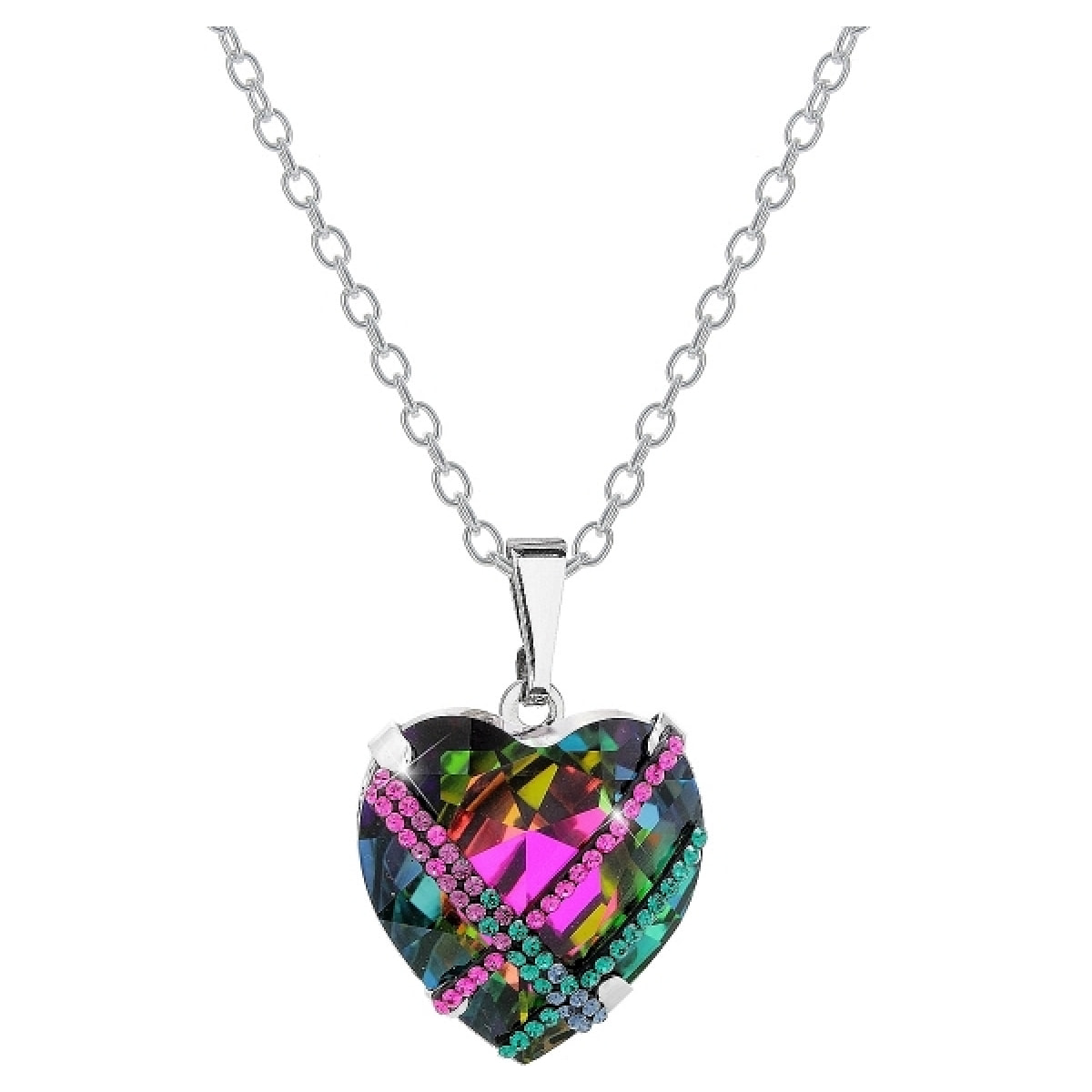 Collar Heart adornado con cristales de Swarovski