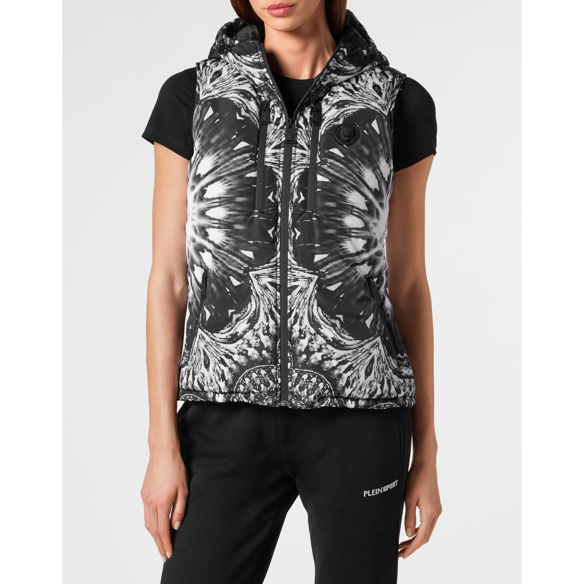 PLEIN SPORT Chaleco corto OPTICAL FLOWER