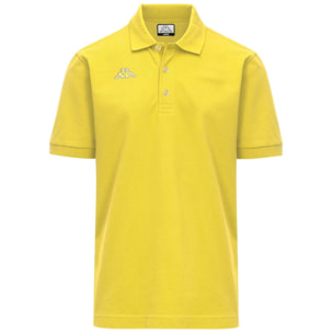 Kappa - Polos Hombre Amarillo - Logo Maltaxita Mss