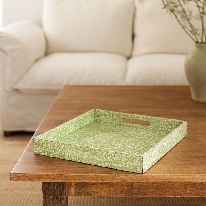 Plateau en coquilles d'œuf vert  TULUM