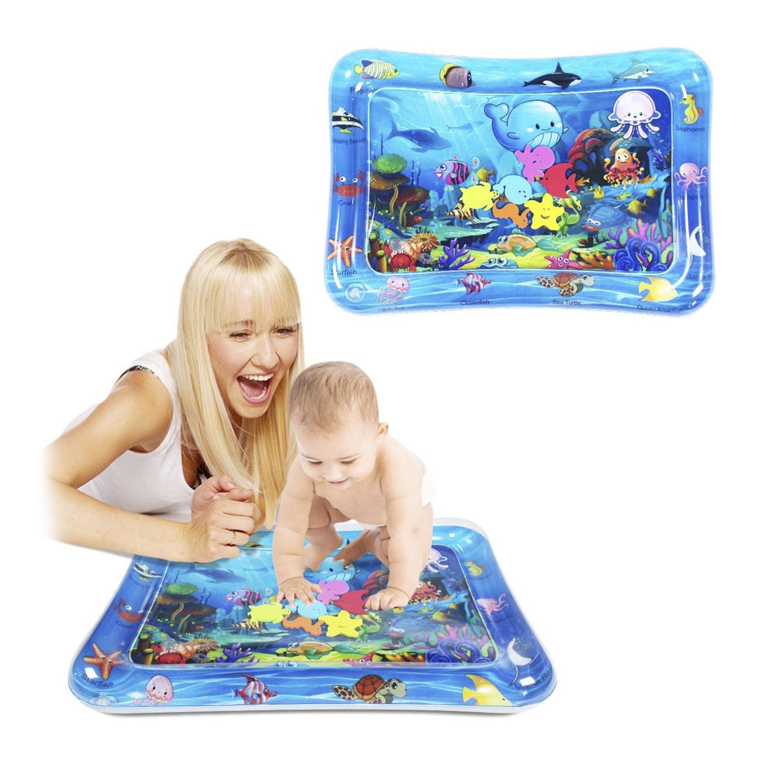 DAM Colchoneta hinchable infantil diseño bajo el mar. 70x50cm. 66x46x10 Cm. Color: Azul