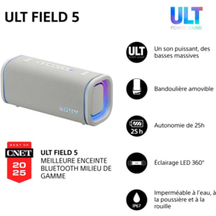 Enceinte portable SONY ULT FIELD 5 Blanc minéral