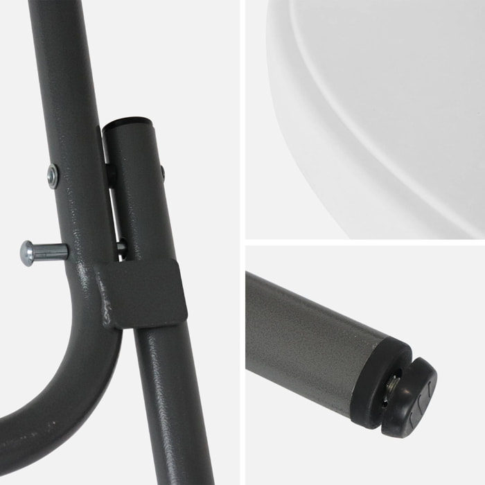 Table haute de réception pliante acier avec housse de protection (lot de 4) GALA + HOUSSE X4