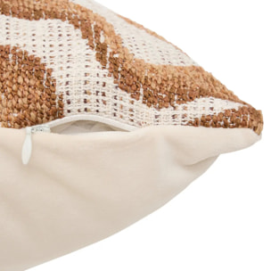 Coussin Betima rectangulaire 50x80cm marron