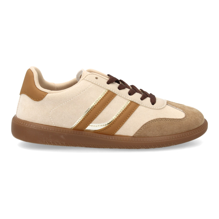 Zapatillas deportivas mujer casual efecto ante con cordones