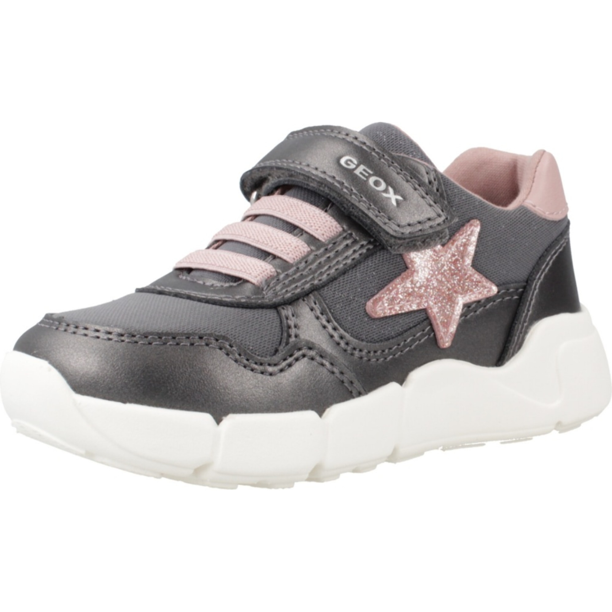 Zapatillas Niña de la marca GEOX  modelo B FLEXYPER MINI GIRL GRIS