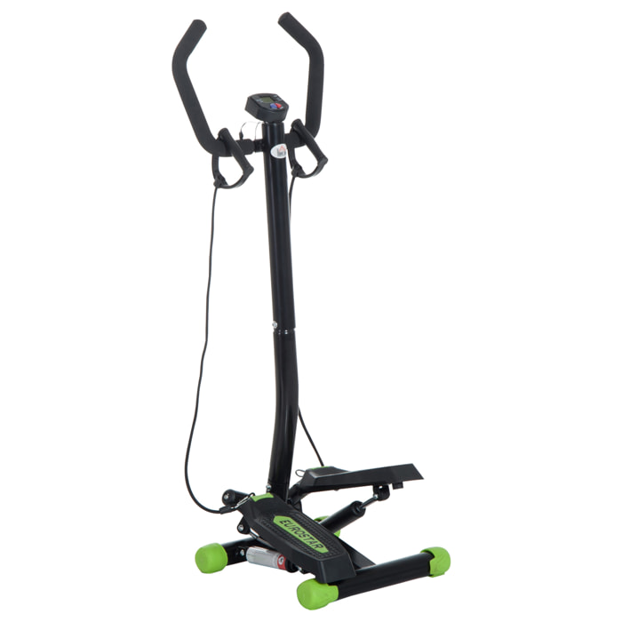 Máquina De Step Acero y ABS 40x48x118cm Negro Y Verde