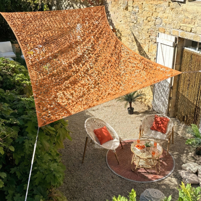 Filet d’ombrage rectangulaire - Sable