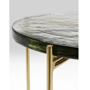 Table d'appoint Ice 40cm pieds dorés Kare Design