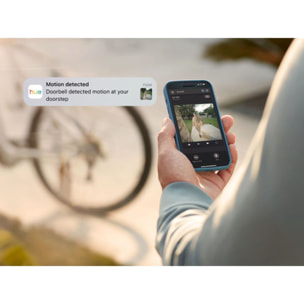 Sonnette vidéo PHILIPS Hue Secure sonnette video filaire noire